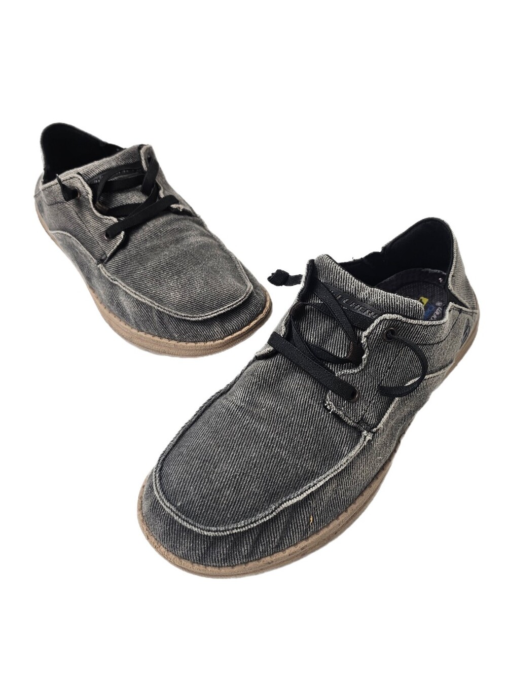 Skechers Men's Melson Volgo Slip-On Casual Mocs Black Canvas Size 10 SN66384 Moc